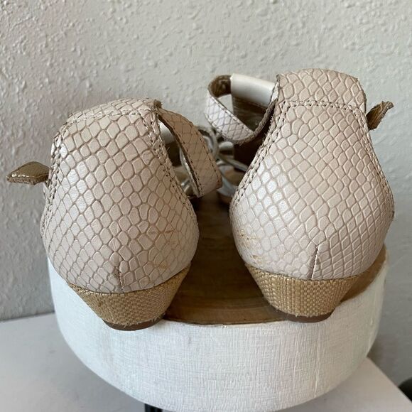 Sam Edelman White Leather Gladiator Sandals Size 7.5M - Picture 6 of 9